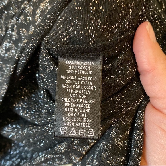 August Silk Leopard Blouse Cowl Neck Sz Med - Picture 5 of 7